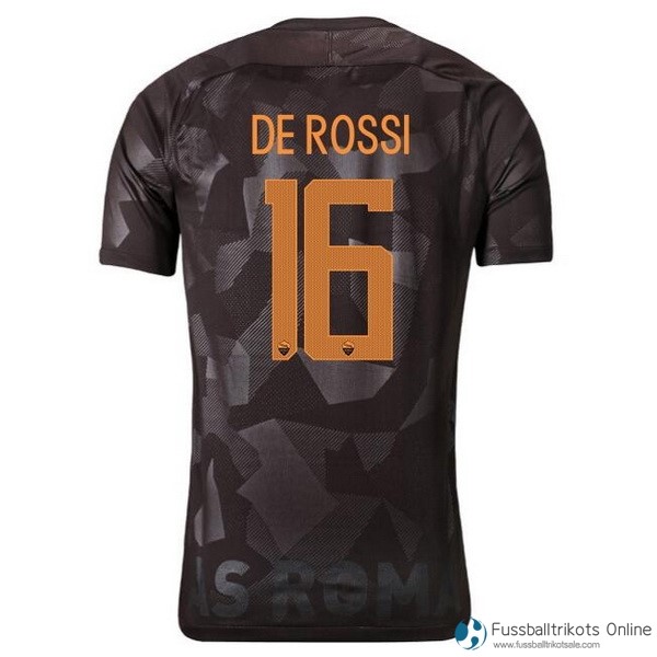 AS Roma Trikot Ausweich De Rossi 2017-18 Fussballtrikots Günstig